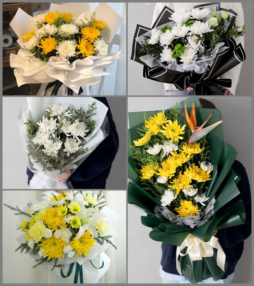 广东肇庆市德庆县官圩镇金林村白事花束代送